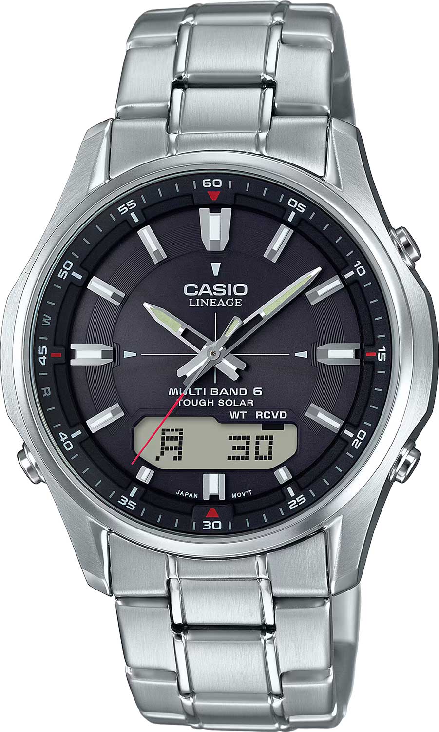 Японские наручные часы Casio Radio Controlled LCW-M100DE-1A с хронографом