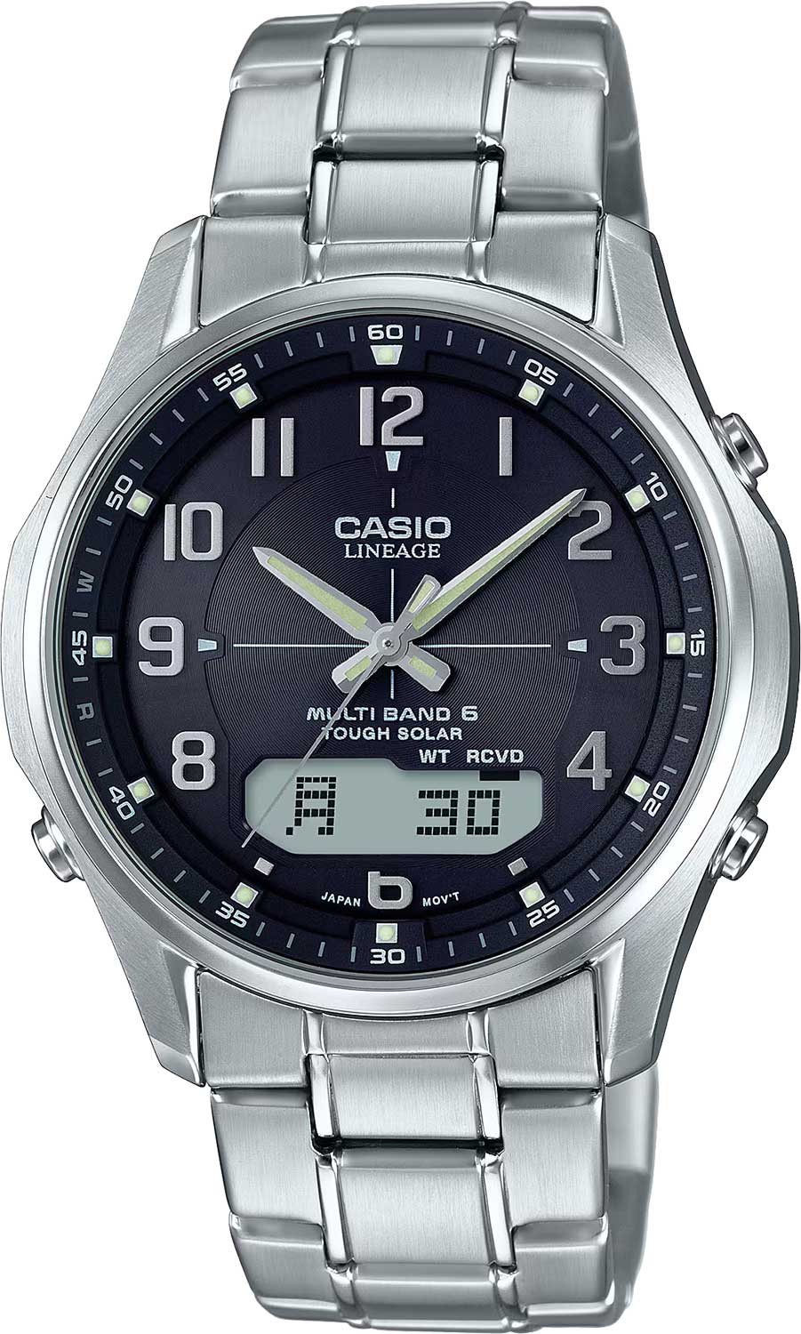 Японские наручные часы Casio Radio Controlled LCW-M100DE-1A3 с хронографом