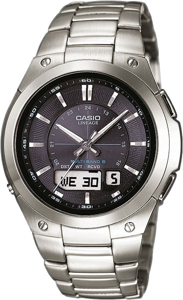 Японские титановые наручные часы Casio Radio Controlled LCW-M150TD-1A