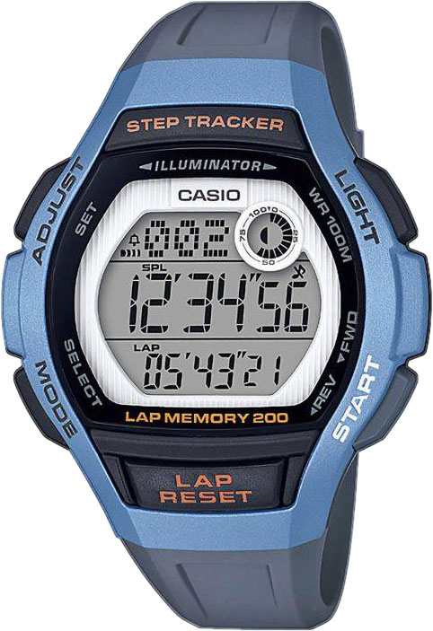 Японские спортивные наручные часы Casio Collection LWS-2000H-2AVEF с хронографом
