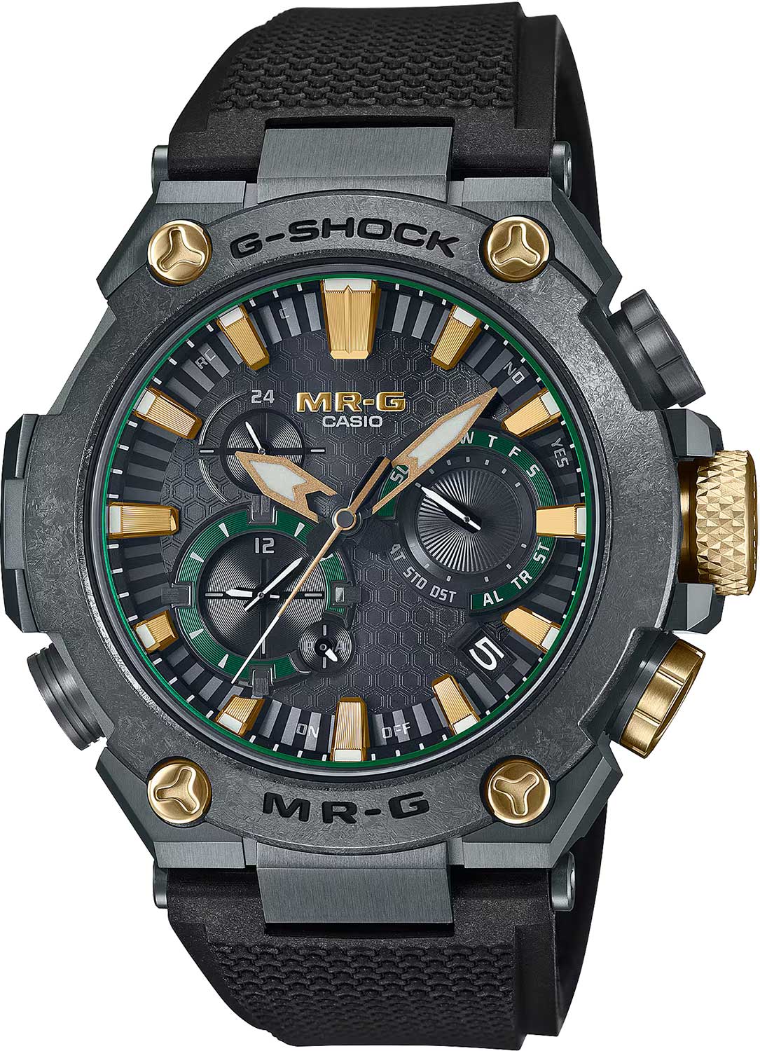 Японские титановые наручные часы Casio G-SHOCK MRG-B2000RG-3A с хронографом