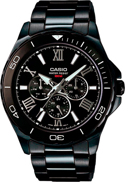 Японские наручные часы Casio Collection MTD-1075BK-1A1