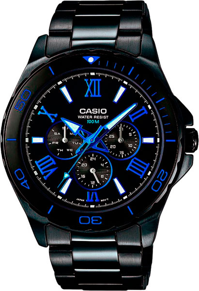 Японские наручные часы Casio Collection MTD-1075BK-1A2
