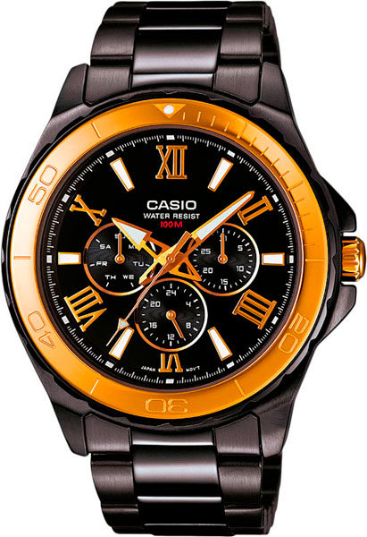 Японские наручные часы Casio Collection MTD-1075BK-1A9