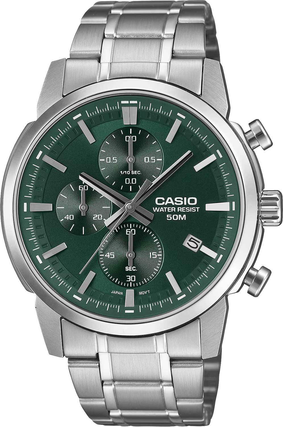 Японские наручные часы Casio Collection MTP-E510D-3A-ucenka с хронографом