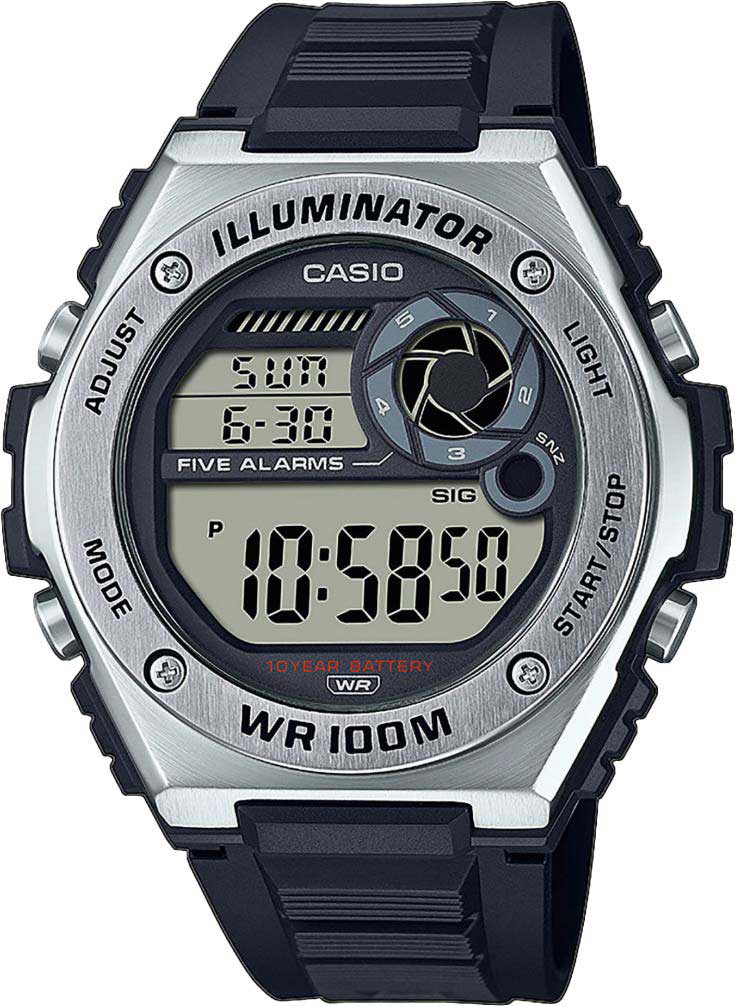 Японские наручные часы Casio Collection MWD-100H-1AVEF-ucenka с хронографом