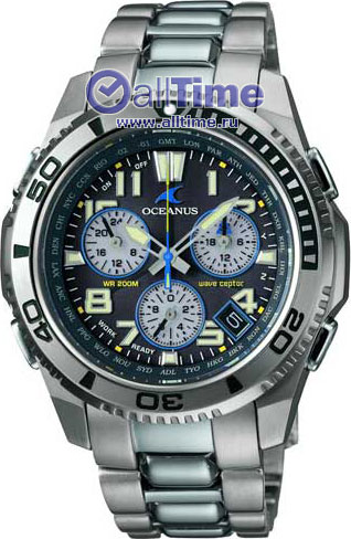 Японские титановые наручные часы Casio Radio Controlled OCW-650TDCE-1A с хронографом