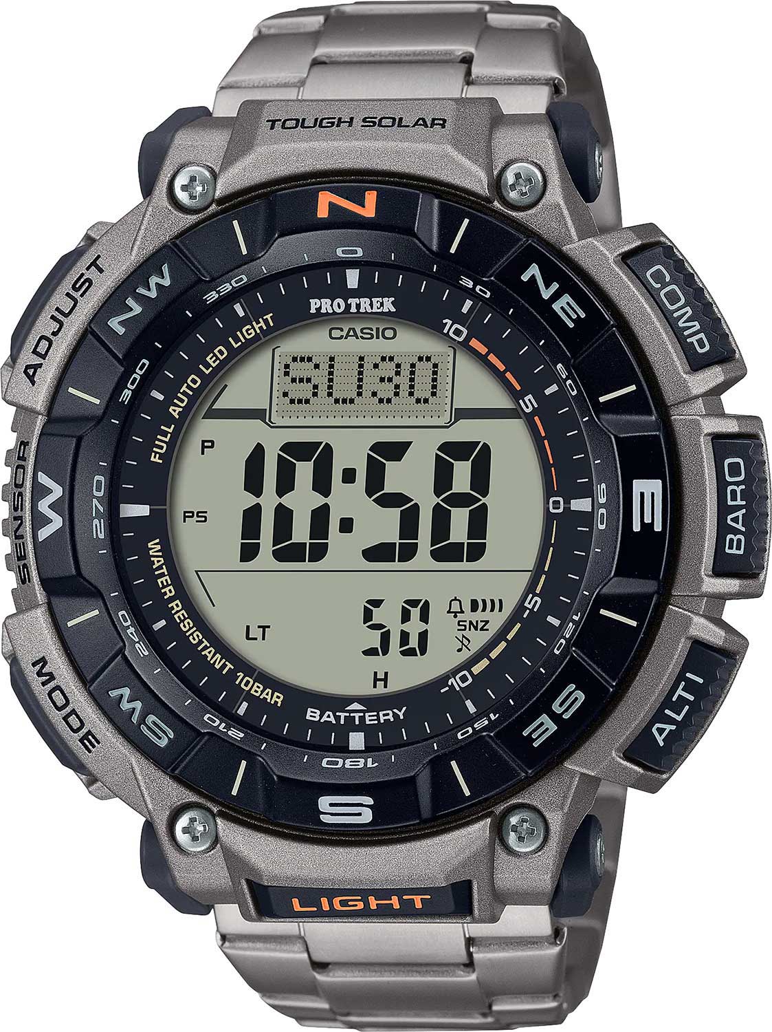 Японские наручные часы Casio Pro Trek PRG-340T-7E-ucenka с хронографом