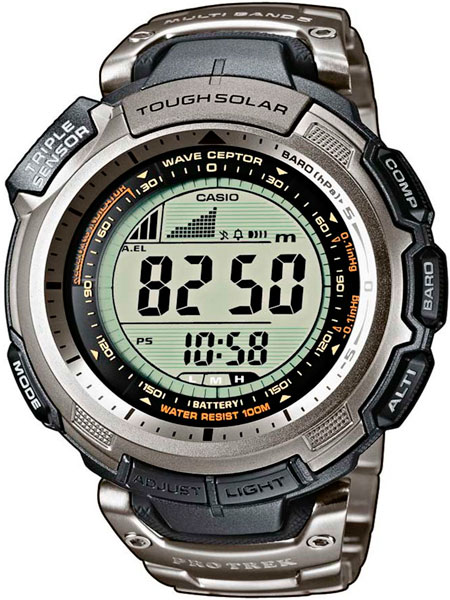 Японские наручные часы Casio Pro Trek PRW-1300T-7V