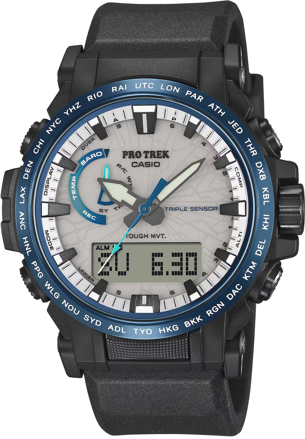 Японские наручные часы Casio Pro Trek PRW-61D-2 с хронографом
