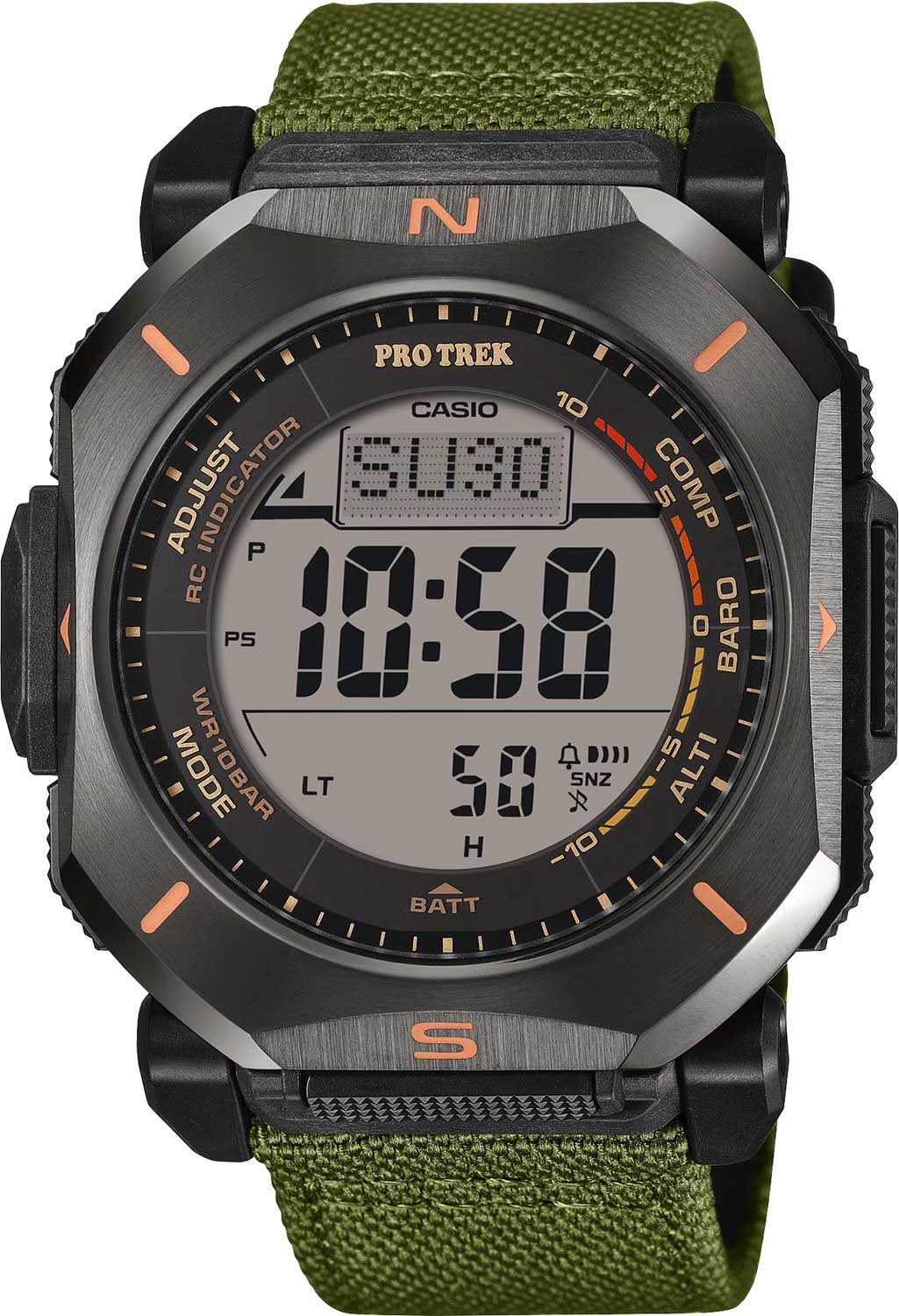Японские наручные часы Casio Pro Trek PRW-69YB-3 с хронографом