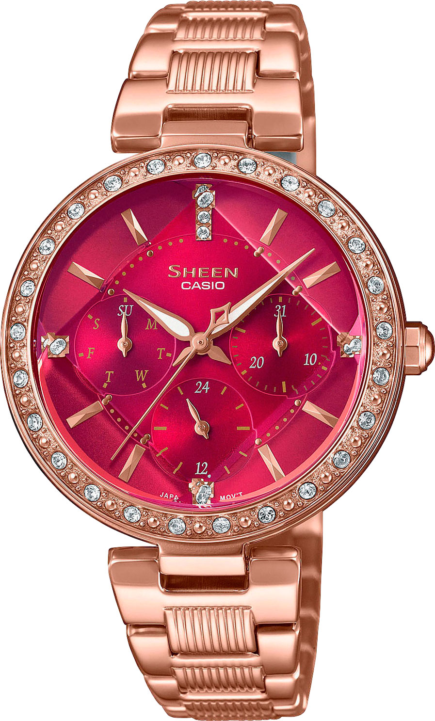 Японские наручные часы Casio Sheen SHE-3068PG-4BUER