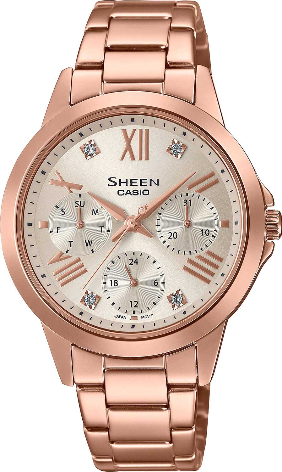 Японские наручные часы Casio Sheen SHE-3516PG-9A-ucenka