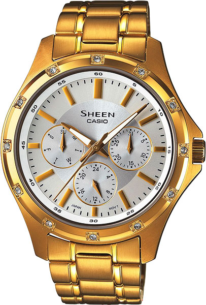 Японские наручные часы Casio Sheen SHE-3801GD-7A