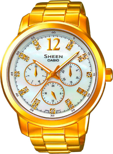 Японские наручные часы Casio Sheen SHE-3802GD-7A