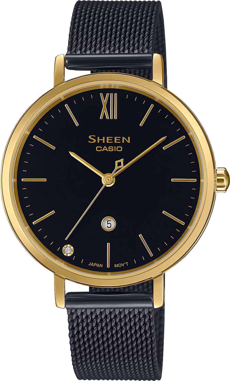 Японские наручные часы Casio Sheen SHE-4539BGM-1A-ucenka