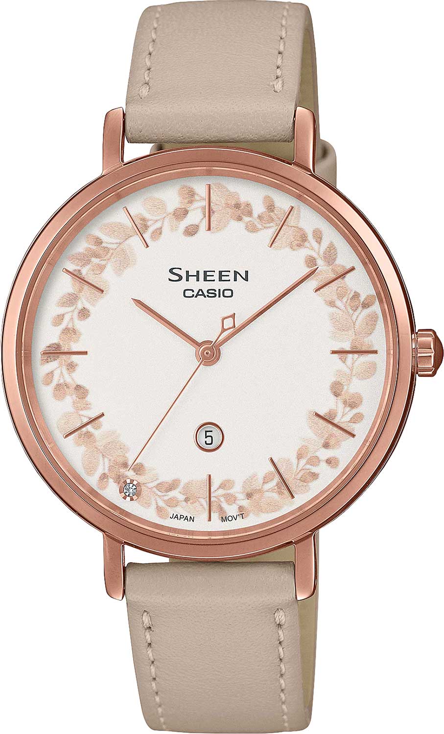 Японские наручные часы Casio Sheen SHE-4539FPL-7A