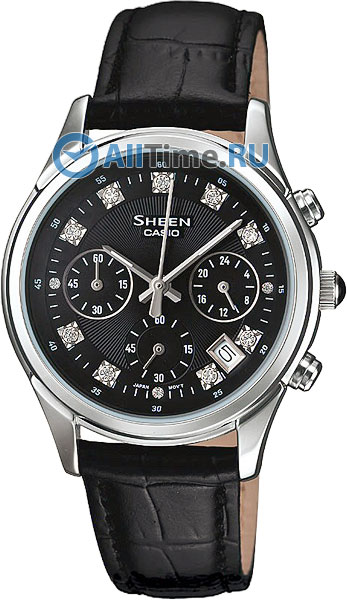 Японские наручные часы Casio Sheen SHE-5023L-1A с хронографом