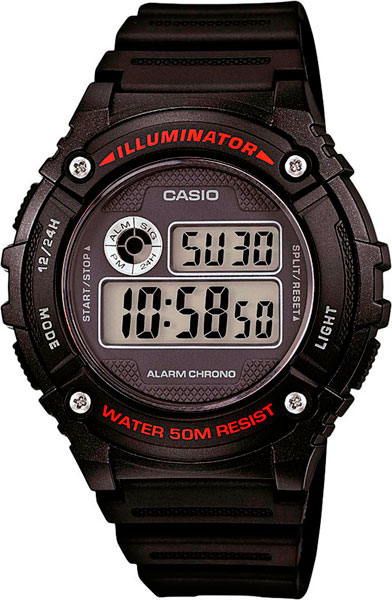    Casio Collection W-216H-1A  