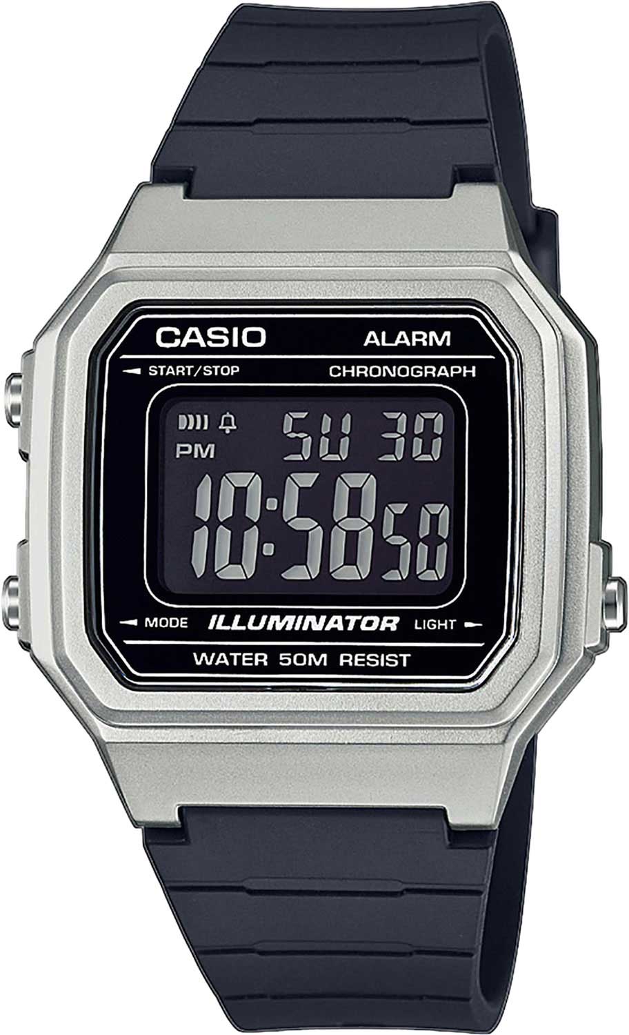 Японские наручные часы Casio Collection W-217HM-7BVEF-ucenka с хронографом