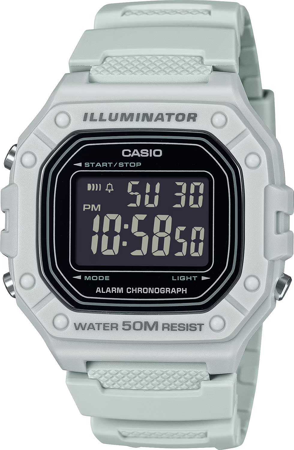 Японские наручные часы Casio Collection W-218H-8B с хронографом