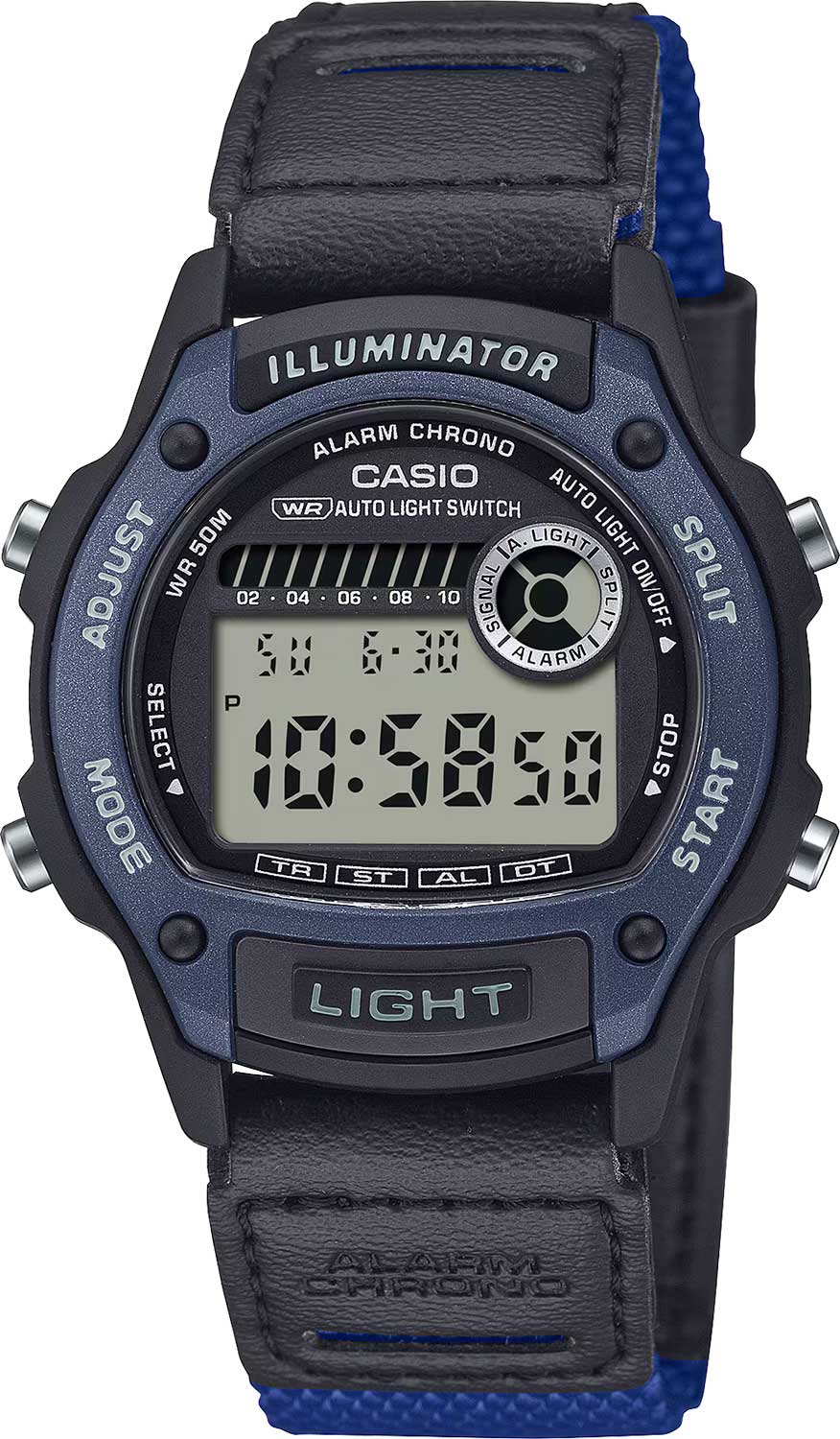 Японские наручные часы Casio Collection W-220HF-2A с хронографом