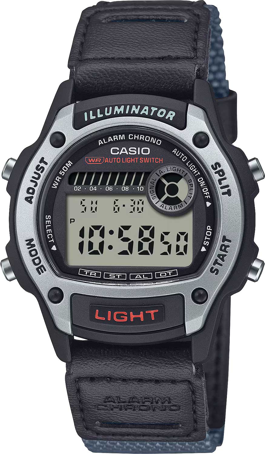 Японские наручные часы Casio Collection W-220HF-8A с хронографом