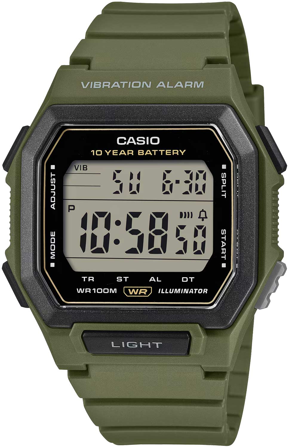 Японские наручные часы Casio Collection W-738H-3A с хронографом