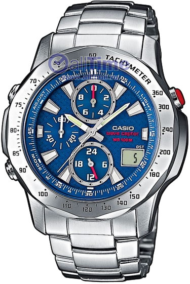 Японские наручные часы Casio Radio Controlled WVQ-550DE-2A с хронографом