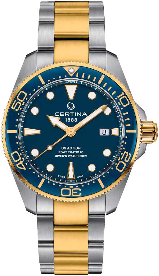 Швейцарские механические керамические наручные часы Certina C032.607.22.041.00-ucenka