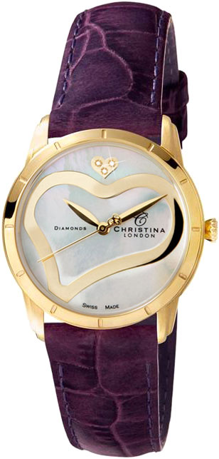 Швейцарские наручные часы Christina London CHL-147GWPURPL