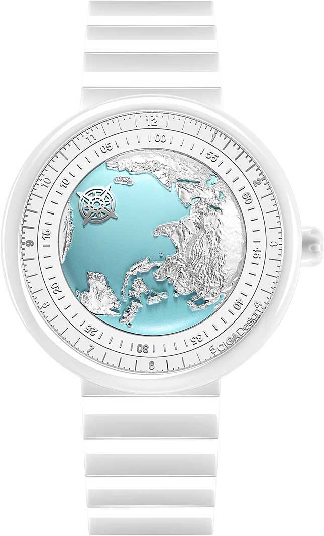 Механические керамические наручные часы CIGA Design U030-WU01-7W