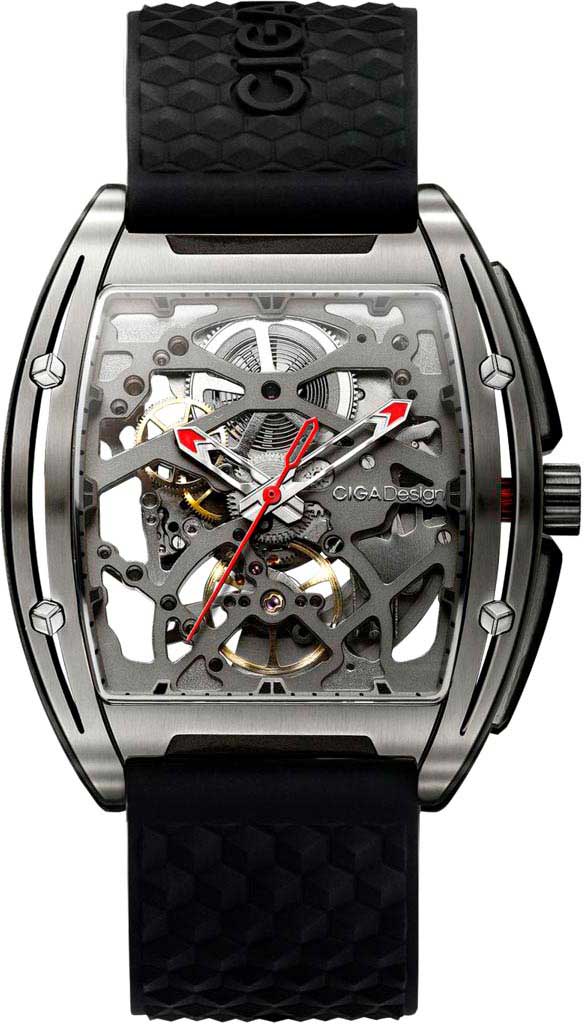 Механические титановые наручные часы CIGA Design Z031-TT01-W5BK