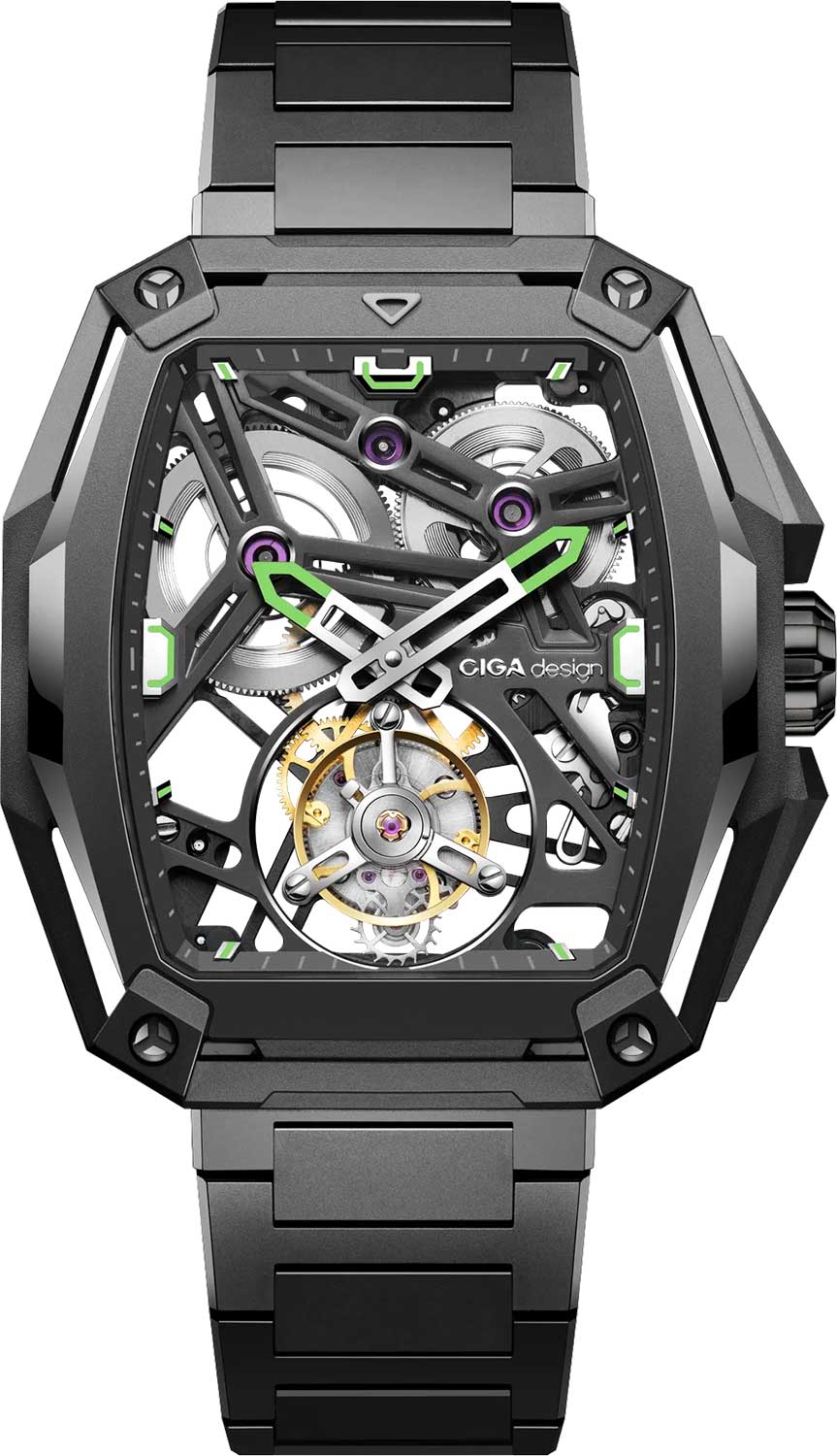 Механические титановые наручные часы CIGA Design Z037-TIGR-1G6B