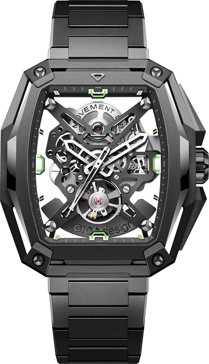 Механические титановые наручные часы CIGA Design Z041-TIGR-1G