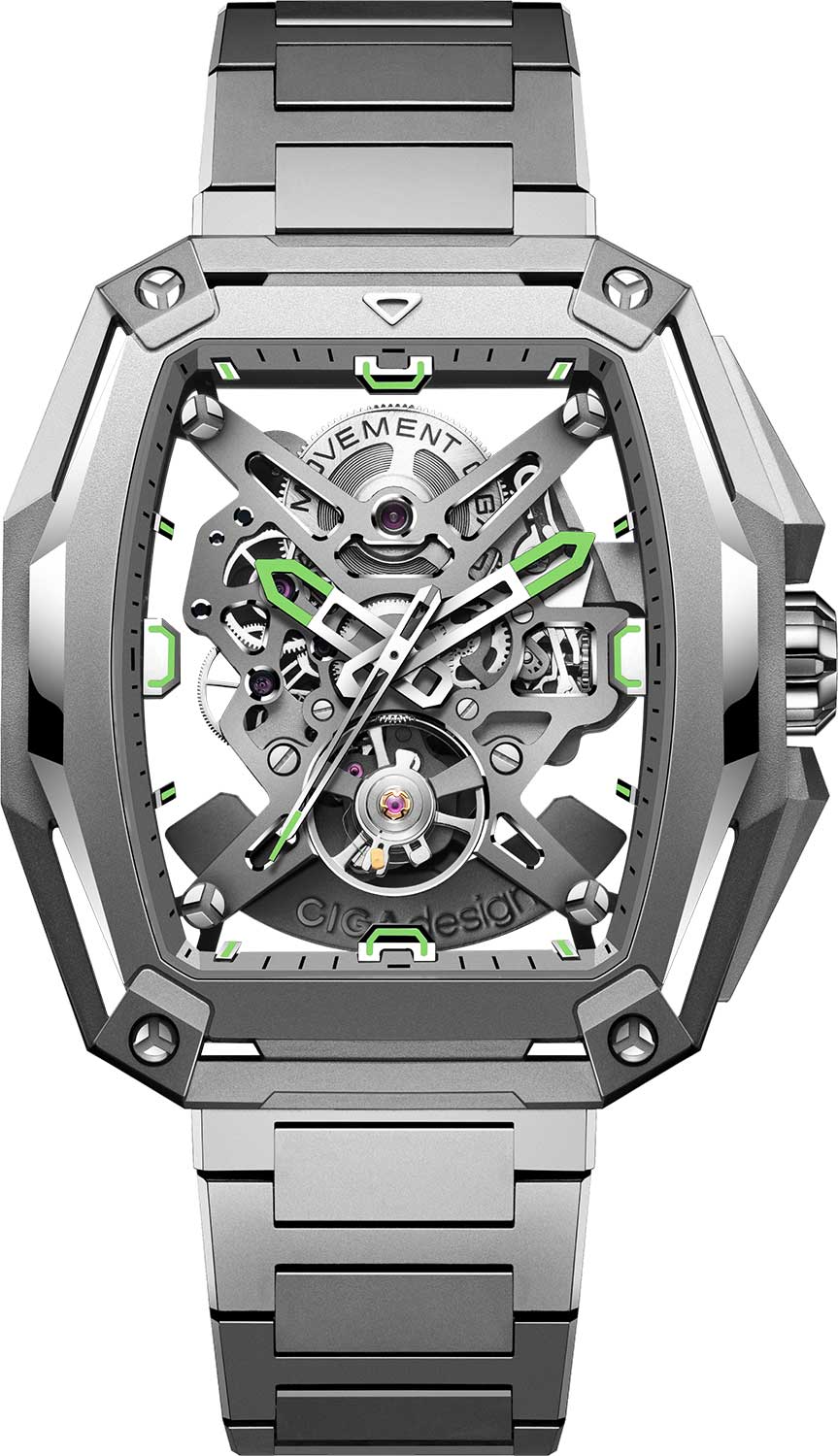 Механические титановые наручные часы CIGA Design Z041-TT01-1T