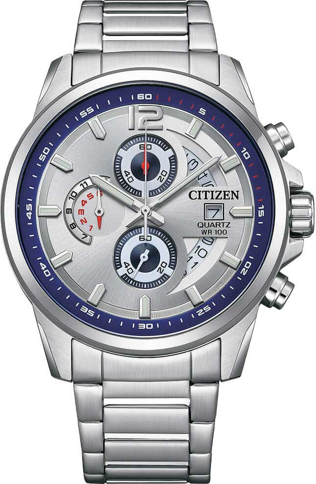 Японские наручные часы Citizen AN3690-56B-ucenka с хронографом