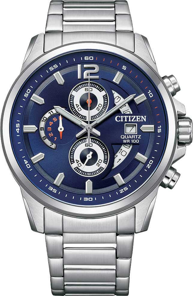 Японские наручные часы Citizen AN3690-56L-ucenka с хронографом