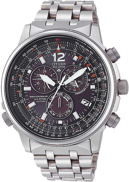 Японские титановые наручные часы Citizen AS4050-51E с хронографом