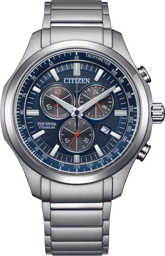 Японские титановые наручные часы Citizen AT2530-85L с хронографом