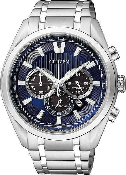 Японские титановые наручные часы Citizen CA4010-58L с хронографом