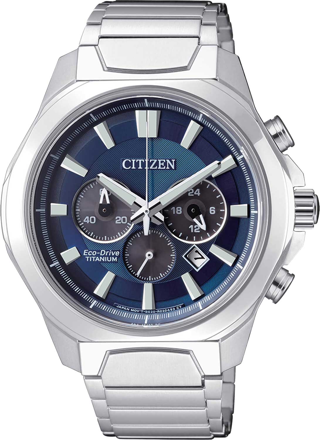 Японские титановые наручные часы Citizen CA4320-51L с хронографом