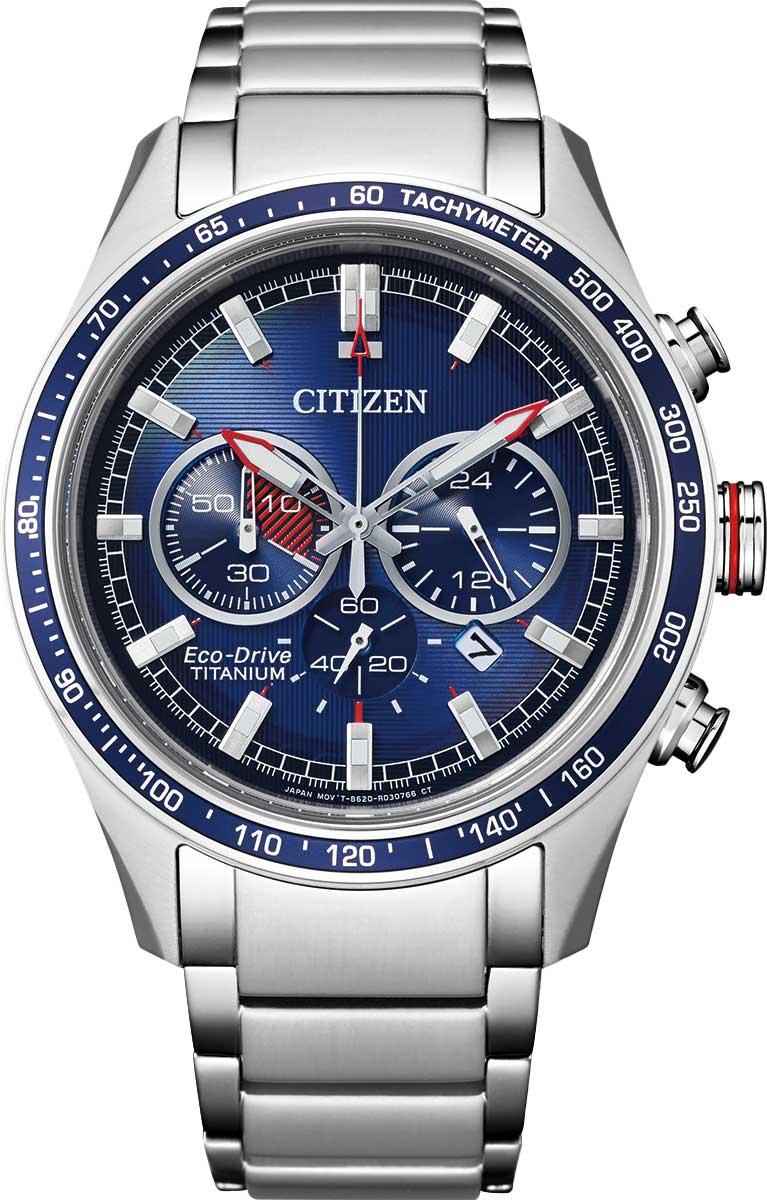 Японские титановые наручные часы Citizen CA4490-85L с хронографом