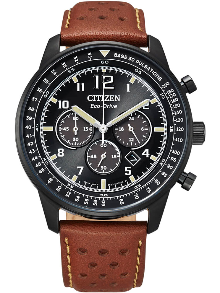 Японские спортивные наручные часы Citizen CA4505-12E с хронографом