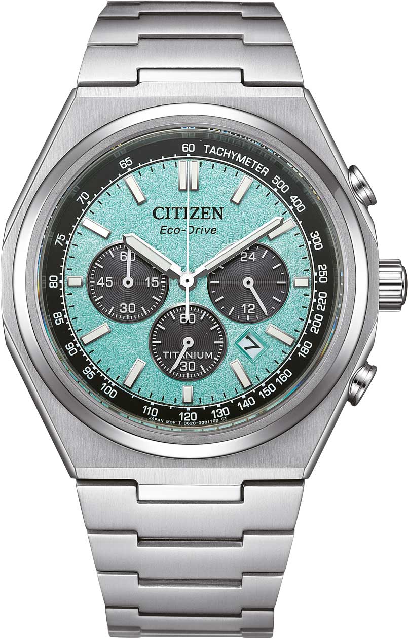 Японские титановые наручные часы Citizen CA4610-85M с хронографом