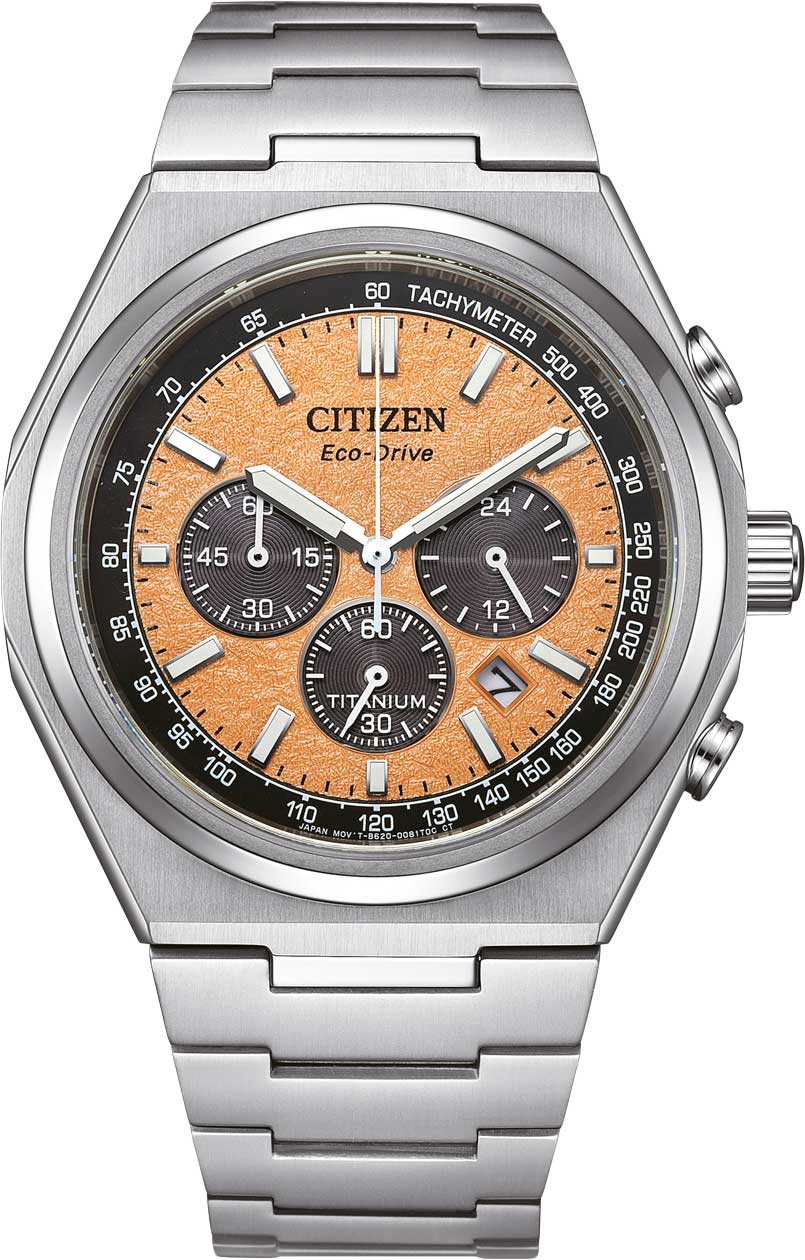 Японские титановые наручные часы Citizen CA4610-85Z с хронографом
