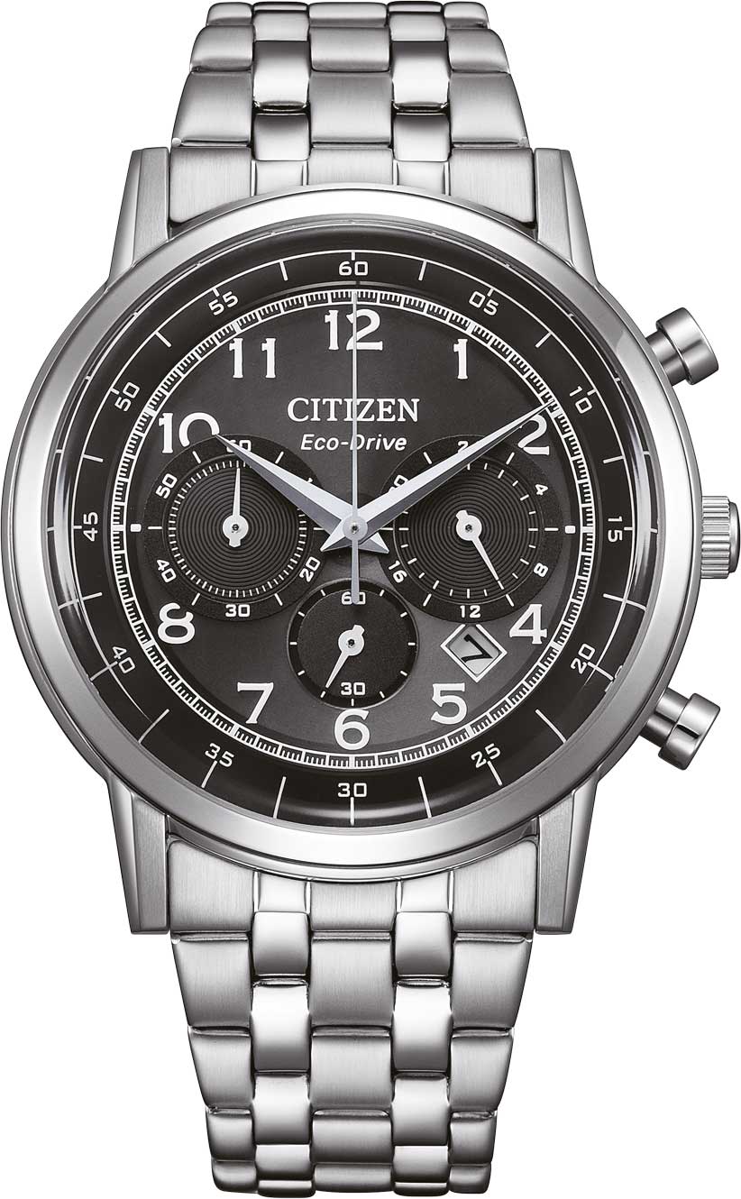 Японские наручные часы Citizen CA4630-53E с хронографом