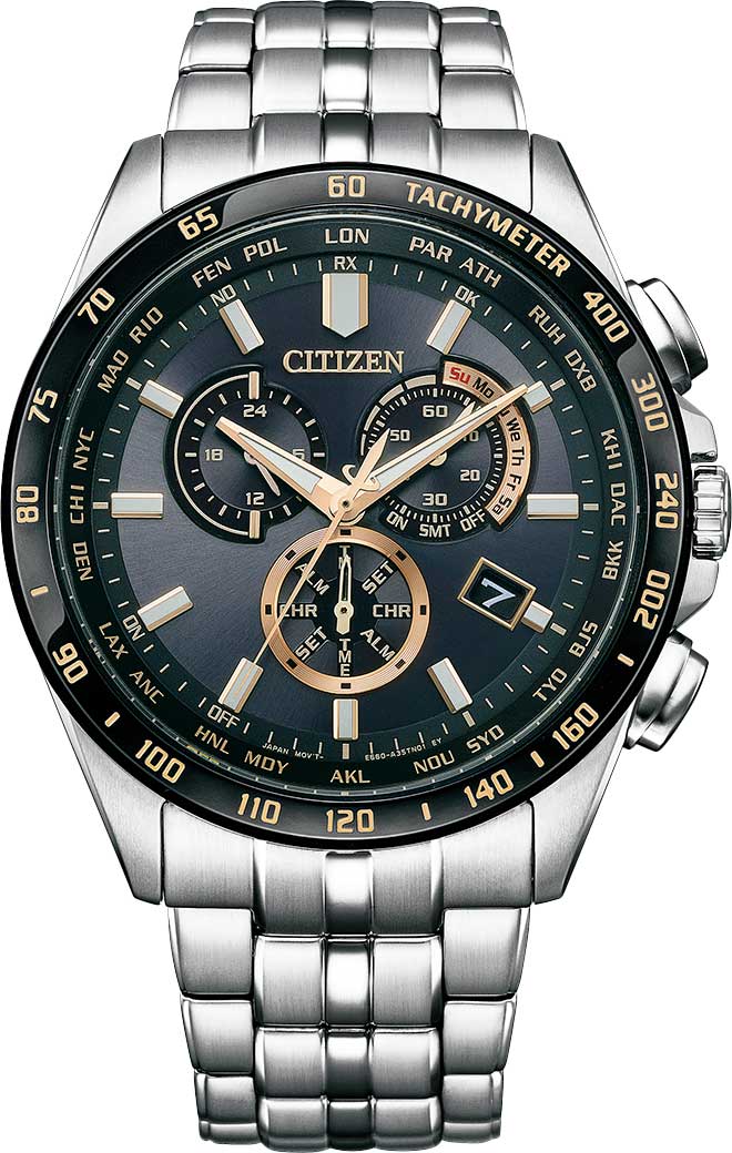 Японские наручные часы Citizen CB5876-60E с хронографом