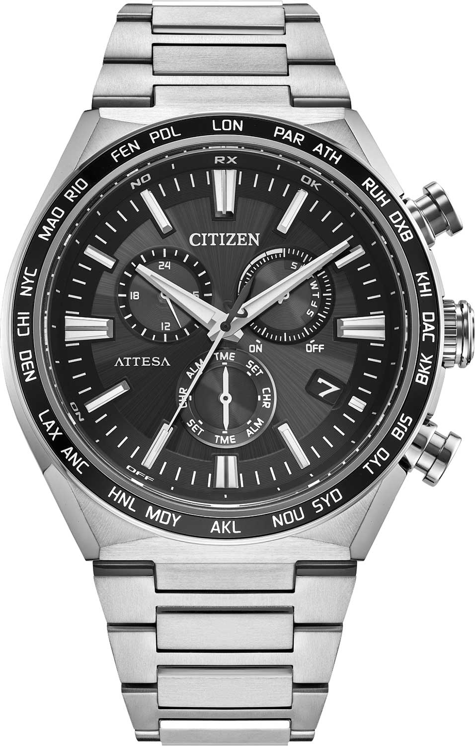 Японские титановые наручные часы Citizen CB5966-69E с хронографом