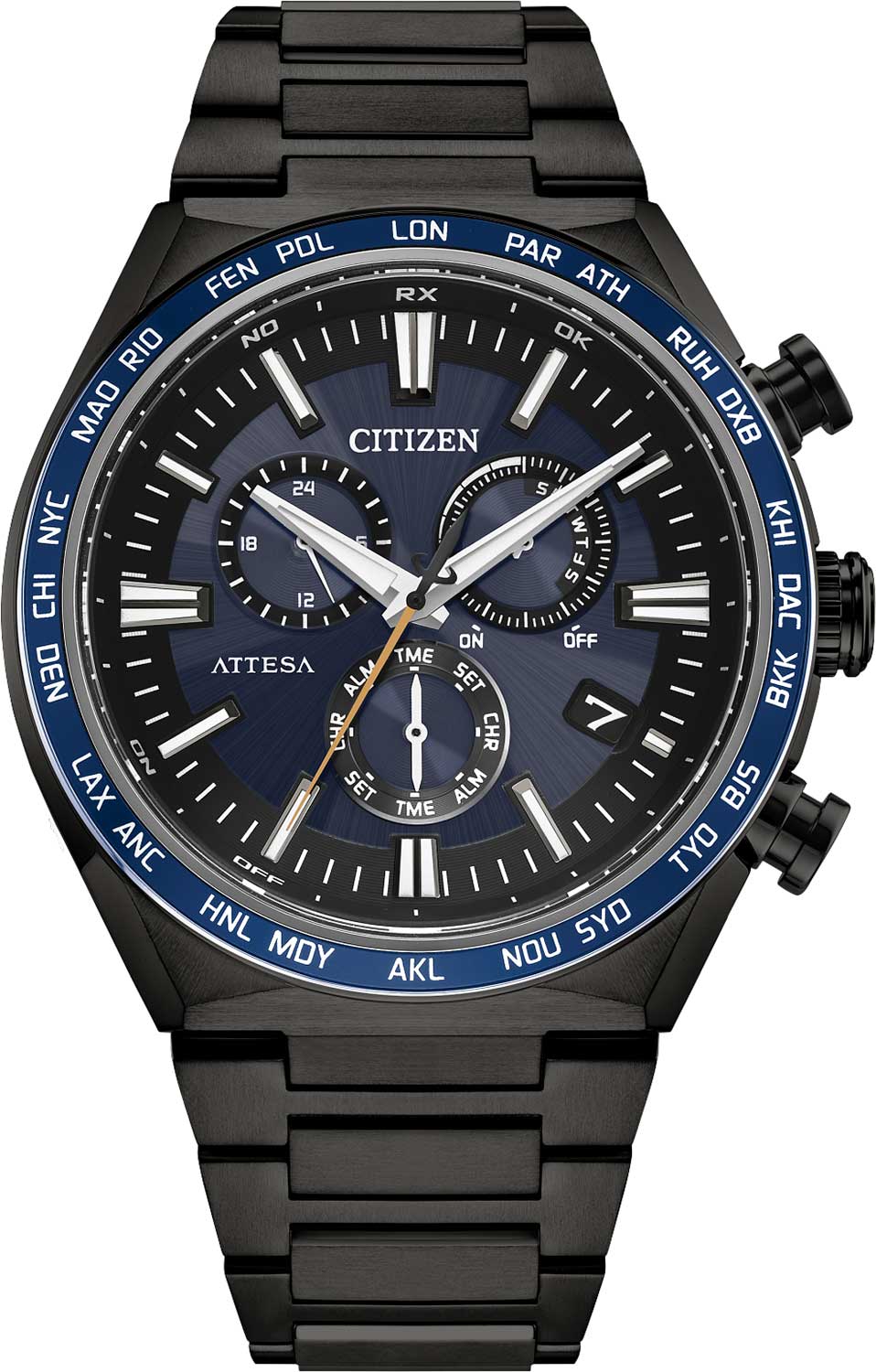 Японские титановые наручные часы Citizen CB5967-66L с хронографом
